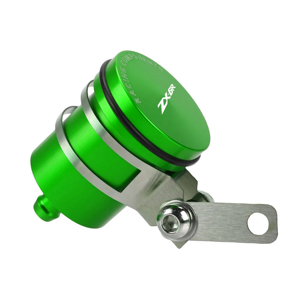Depósito de líquido de frenos trasero para motocicleta, tanque de embrague de aluminio, taza de aceite para Kawasaki Ninja ZX6R ZX 636 6R 2007 2008