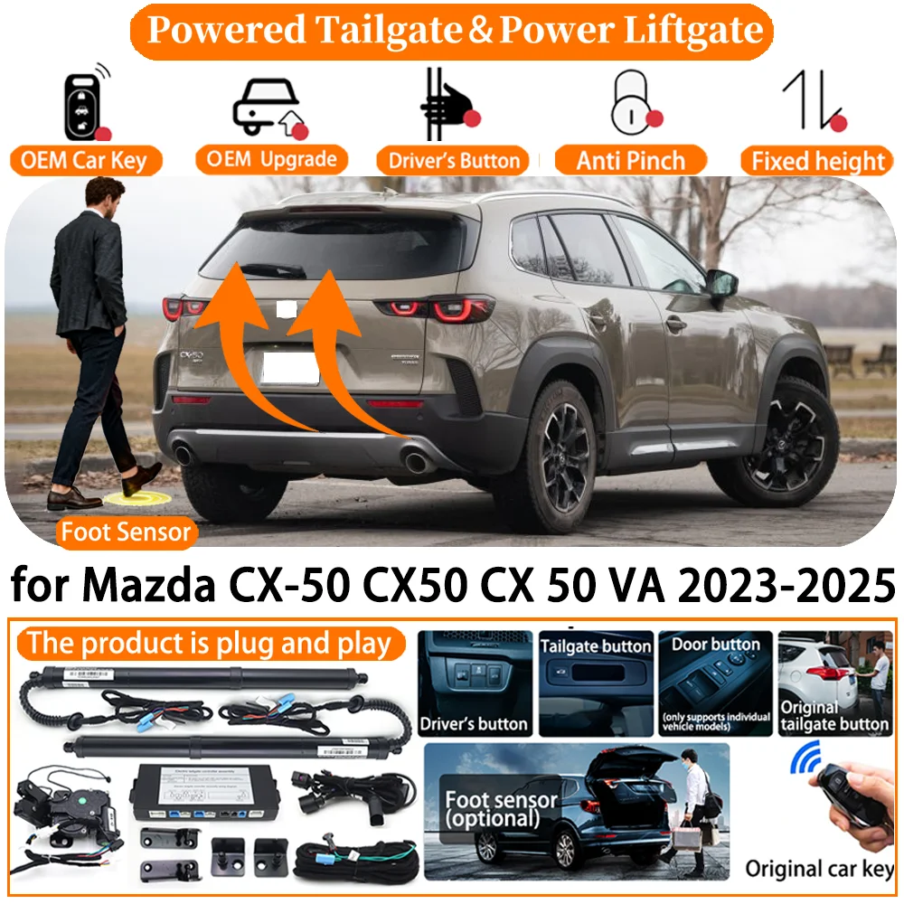

ZhuCamX Car Smart Powered Tailgate system for Mazda CX-50 CX50 CX 50 VA 2023 2024 2025 Automatic Electric Power Tailgate kit