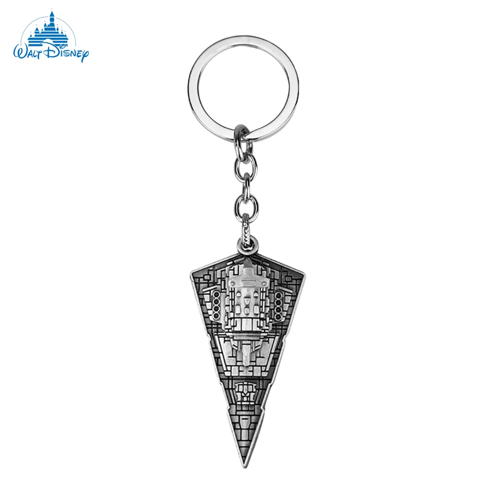 Disney Sci-Fi Movie Star Wars Trendy Spacecraft Keychain Pendant Star Destroyer Fashion Metal Key Holder Gift For Fans Friend