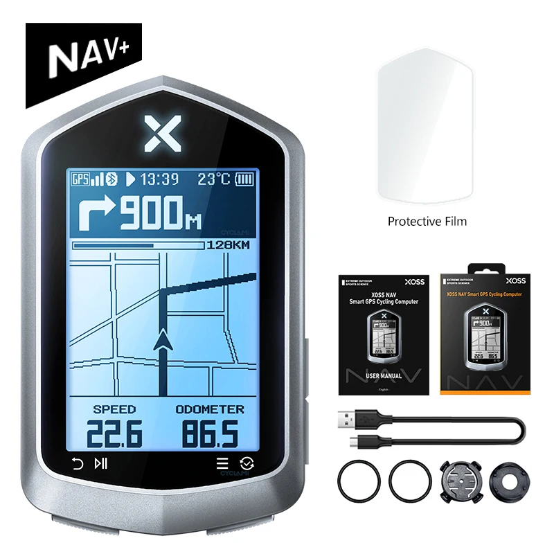 Xoss NAV-NAV Plus-自転車コンピューター,GPS付き,自転車に乗る