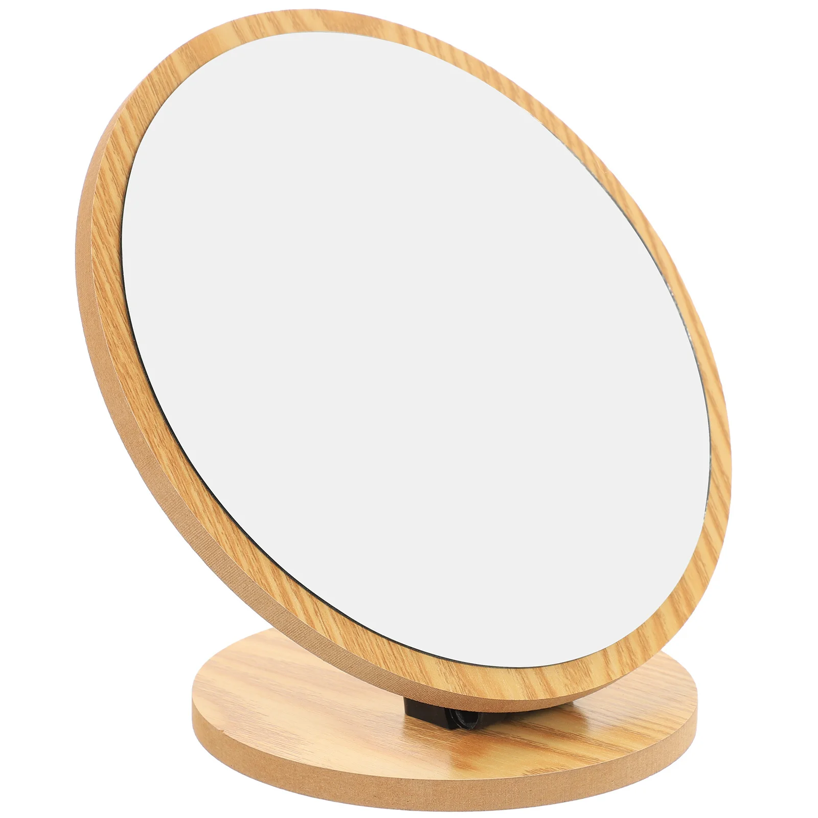 탁상용 화장 거울 나무 프레임 조절 가능한 각도 스크래치 방지 표면 침실 입구 드레싱 스테이션에 적합