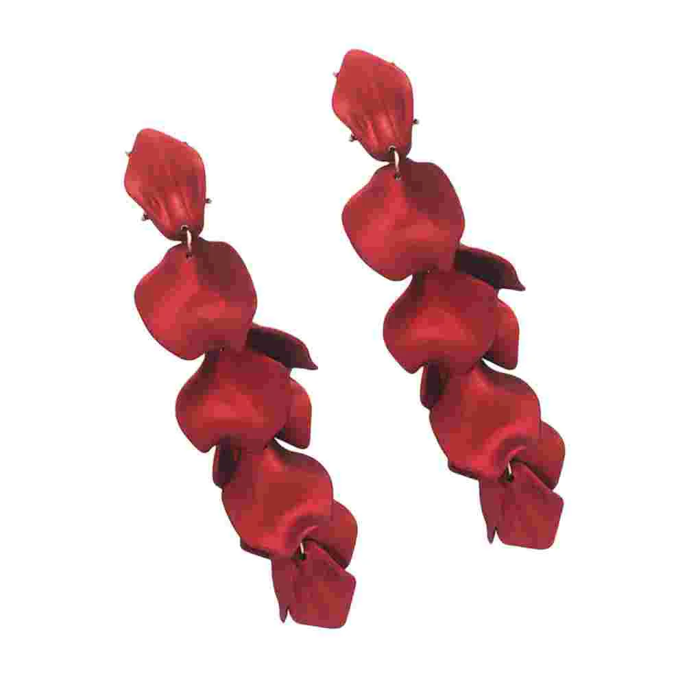 

1 Pair Eco-Friendly Acrylic Petal Earrings Fashion Floral Ear Studs for Women Girls Ladies women earrings