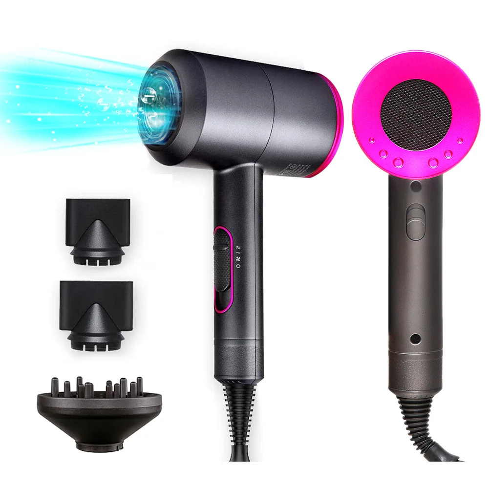 US plug or EU plug Professional Powerful Hair Dryer Fast Heating Hot And Cold Adjustment Ionic Air Blow Dryer For Hair Salon Use