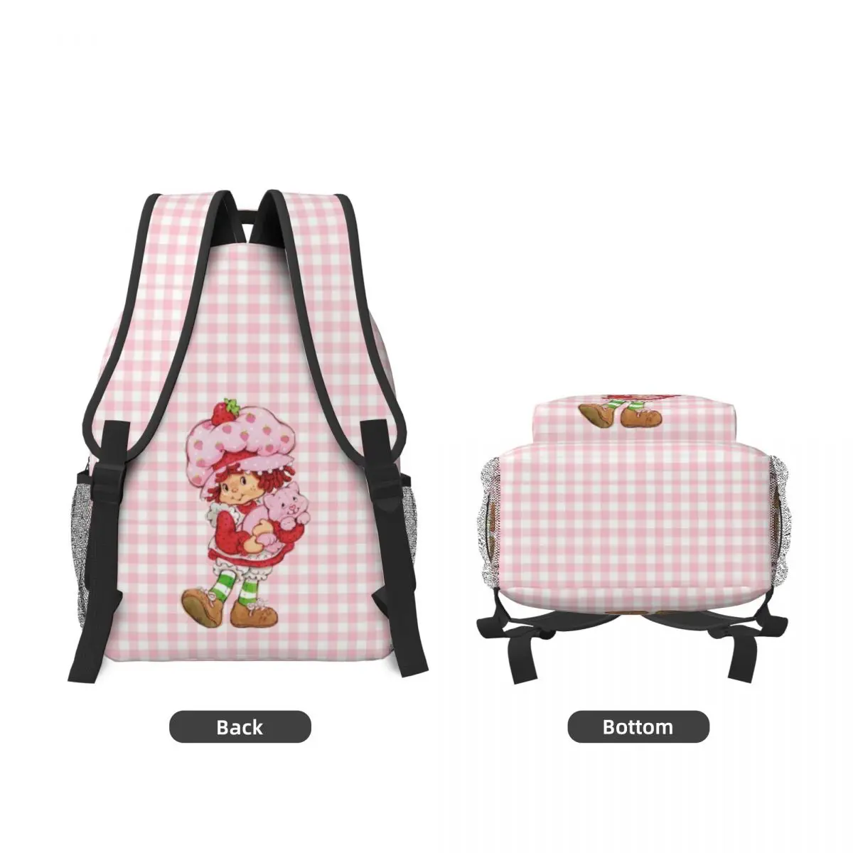 Like-Strawberry-Shortcake Printed Lightweight Casual Schoolbag For School, Outdoor, Shopping, Office