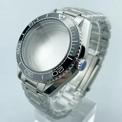 43.5mm Watch Case Stainless Steel Bracelet for NH35 Planet 600 Diver Water Resisitant 500m Fit 33mm Dial