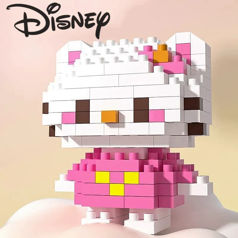 Bloques de construcción Stitch Hello Kitty LinaBell, adorno de princesa Sanrio, Disney Figrues Bricks, juguetes de montaje para niños, modelo de