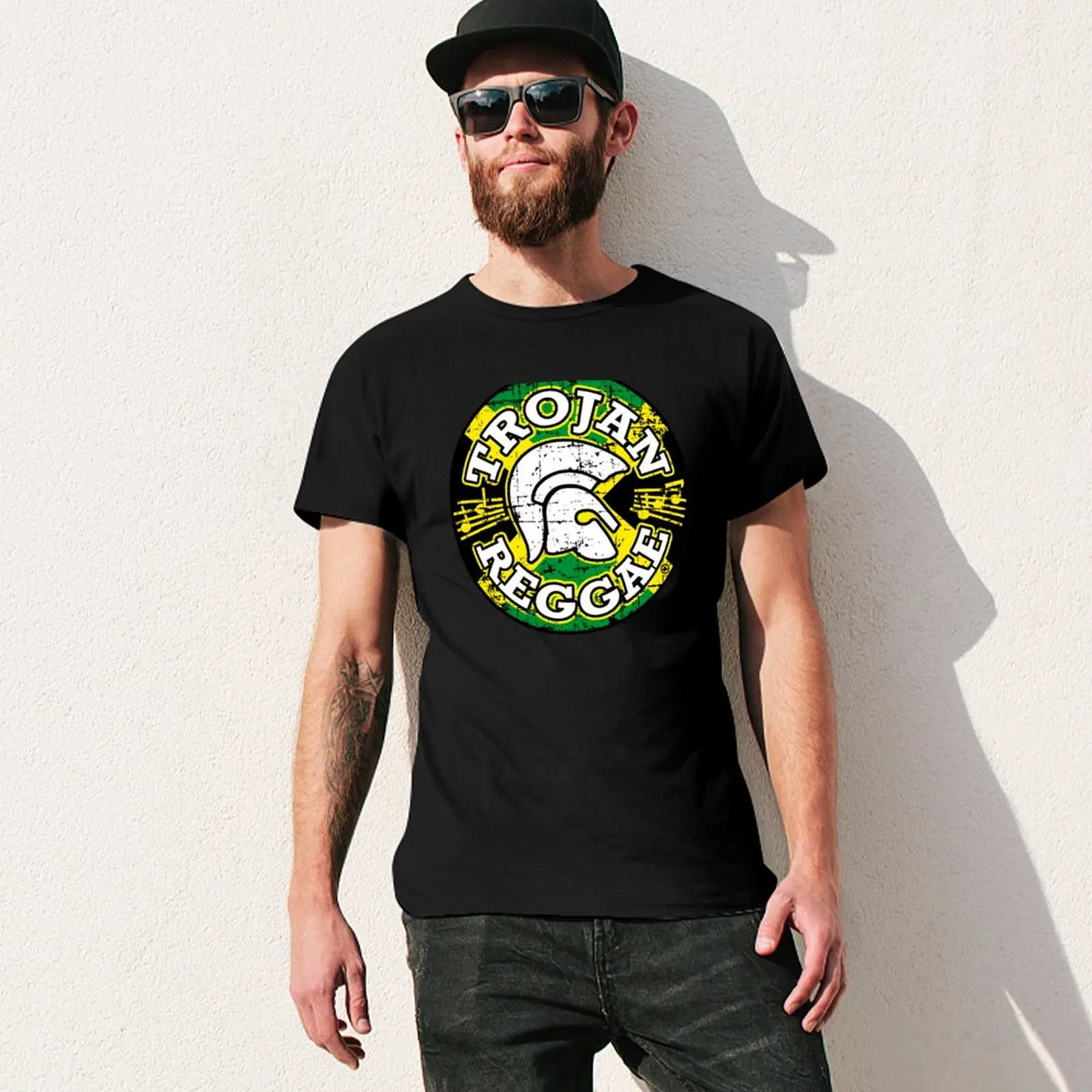 TROJAN REGGAE T-Shirt cute tops quick-drying T-shirts for men cotton