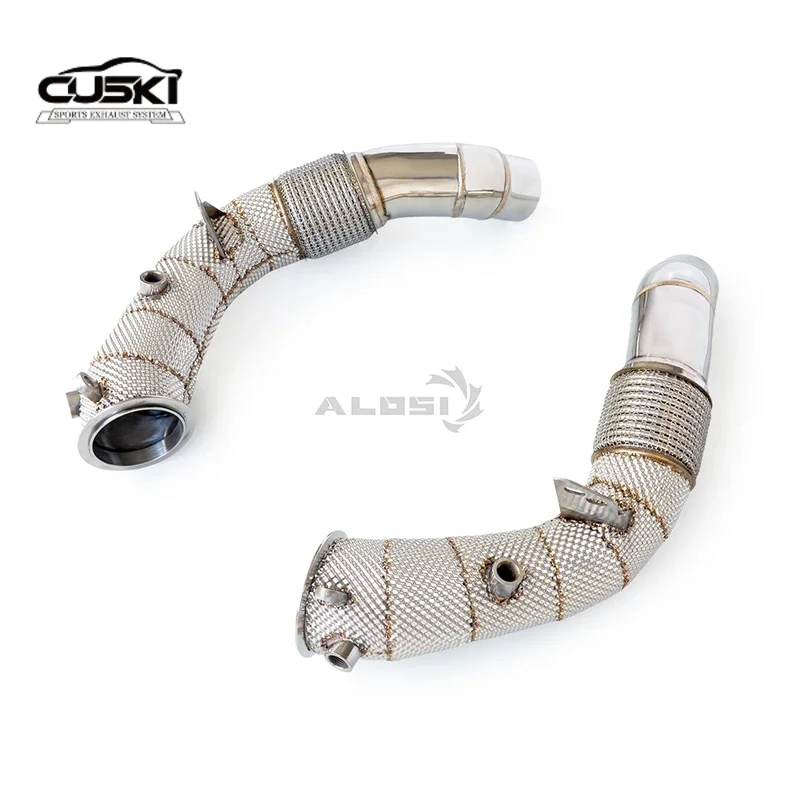 

Подходит для BMW M5 2012-2018 F10 S63, модификация выхлопной системы автомобиля из нержавеющей стали с теплозащитным экраном, выхлопная труба