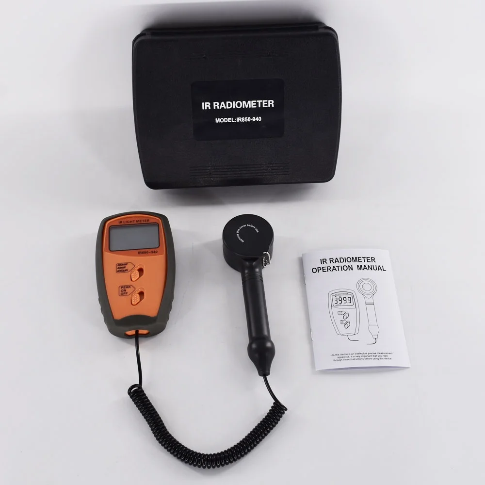 IR LIGHT METER IR850-940 SIPIN sensors and precision filters Infrared radiation intensity 1uW/cm2-400 mW/cm2