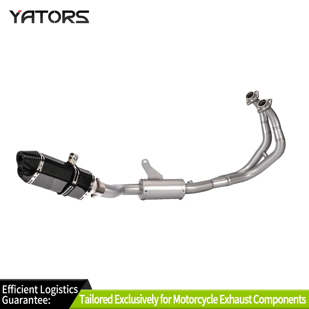 أنظمة العادم أنظمة العادم لياماها YZF R7 2021- 2025 نظام كامل رأس العادم كاتم صوت الأنابيب نصائح العادم أنابيب العادم P