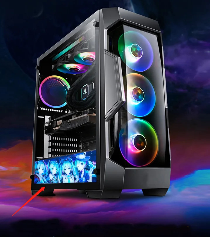 VSDISPLAY 12,6 дюймов Φ X 5 IPS TFT-ЖК-экран NV126B5M-N41 Mini LCD Board для ПК ARGB компьютера чехол вторичный экран