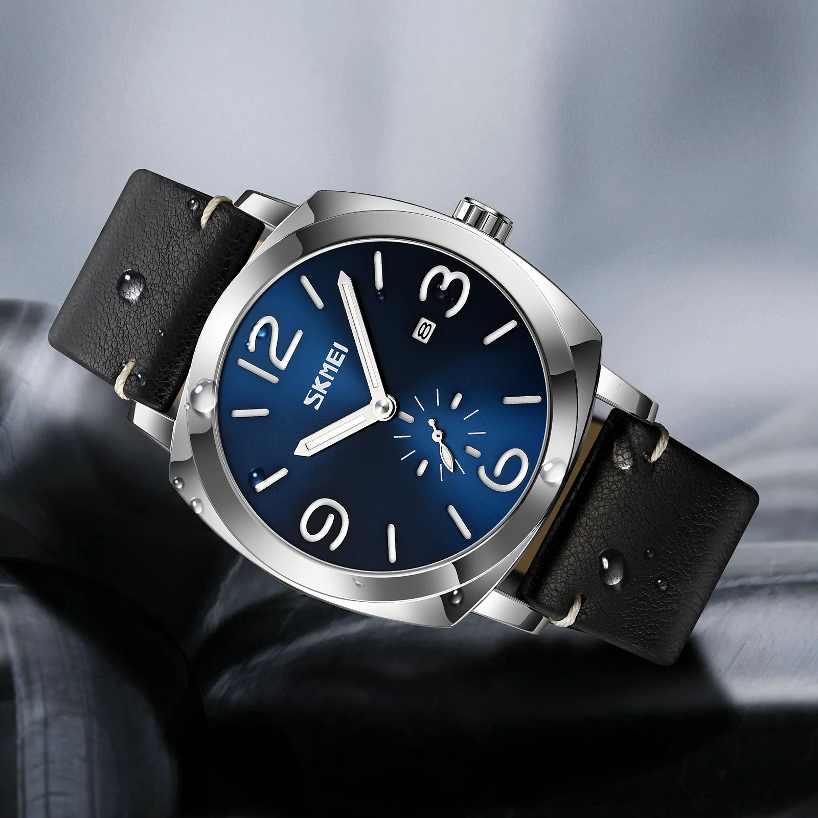 Hochwertige Personalisierte Klassische Multifunktionale Quarz-Armbanduhr für Herren Sechszonen-Kreativ-Design Herrenuhr mit Gummiarmband Business-Herrenuhr