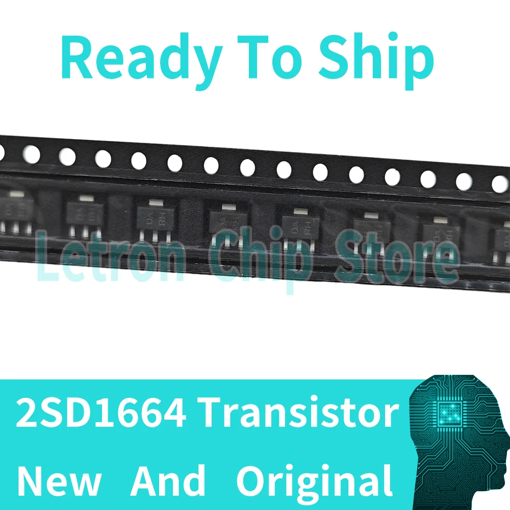 100PCS 2SD1664 SOT89 D1664 DA DAR DARH DARN SOT-89 new and original IC Chipset