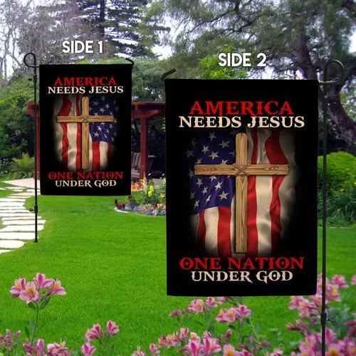 American Needs Jesus One Nation Under God Jesus Christian Cross Flag Graden Flag XXH LLP LLX uui