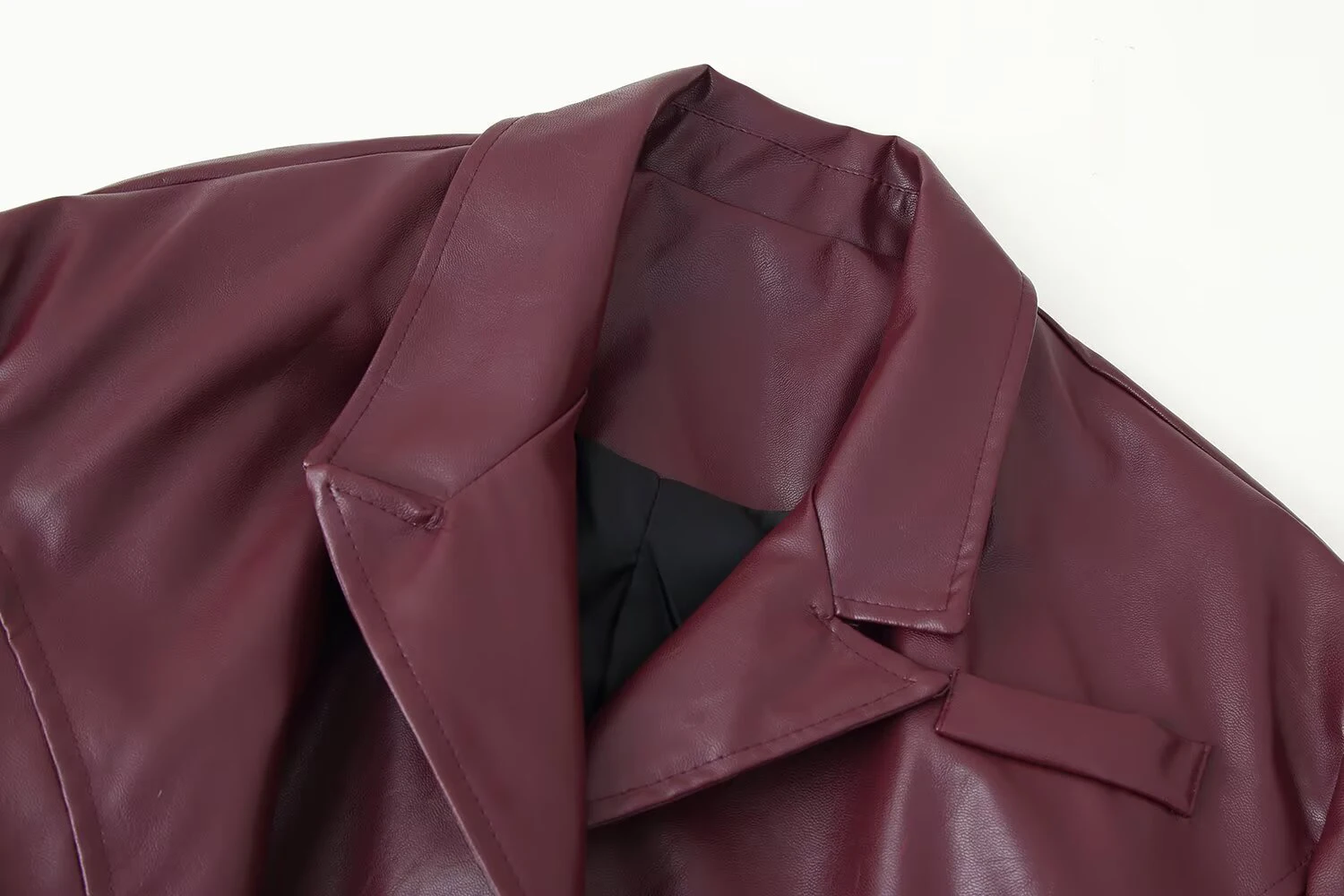 DEEABAE 가을 겨울 신상 여성 의류 시원하고 트렌디한 오토바이 스타일 스트랩 가죽 재킷