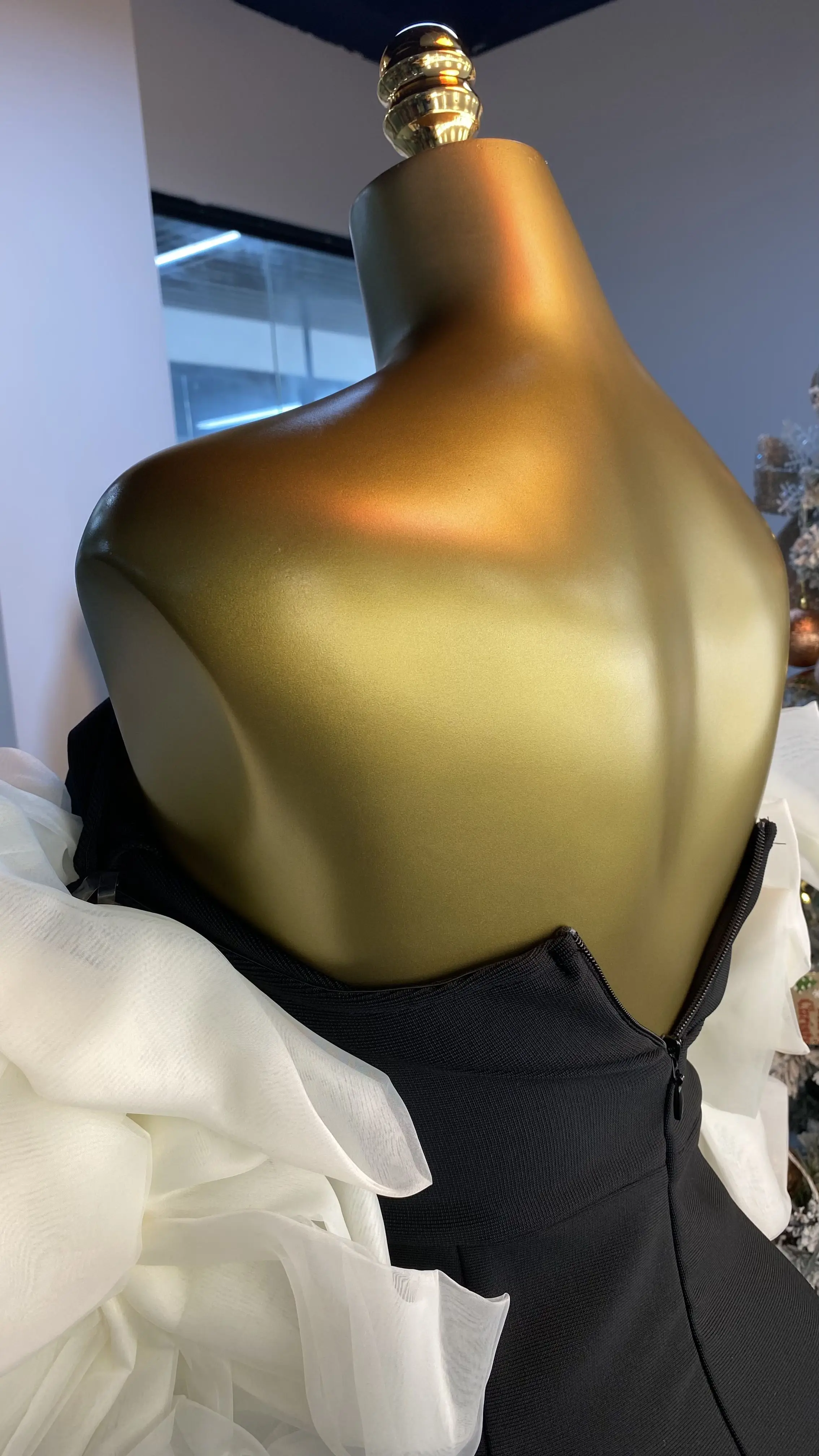 فستان نسائي أنيق وأنيق مخصص ثلاثي الأبعاد للحفلات المسائية النسائية-GZXX058