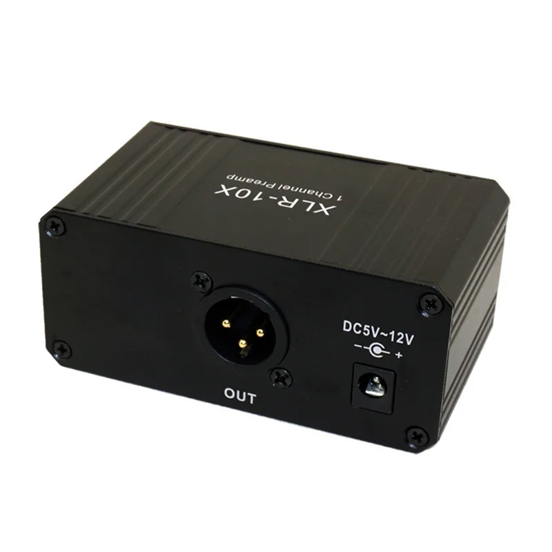 Отличный-XLR-10X 1-канальный интерфейс XLR Сбалансированный аудиоусилитель NE5532 Динамический микрофонный предусилитель