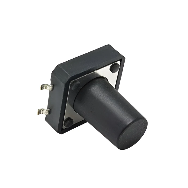 10 Stück 12x12 Hochtemperaturbeständiger Patch-Typ Taktiler Schalter 12*12 Griffhöhe 11,0mm 50mA DC12V 4-Pin SMD Mikroschalter – Detail 3