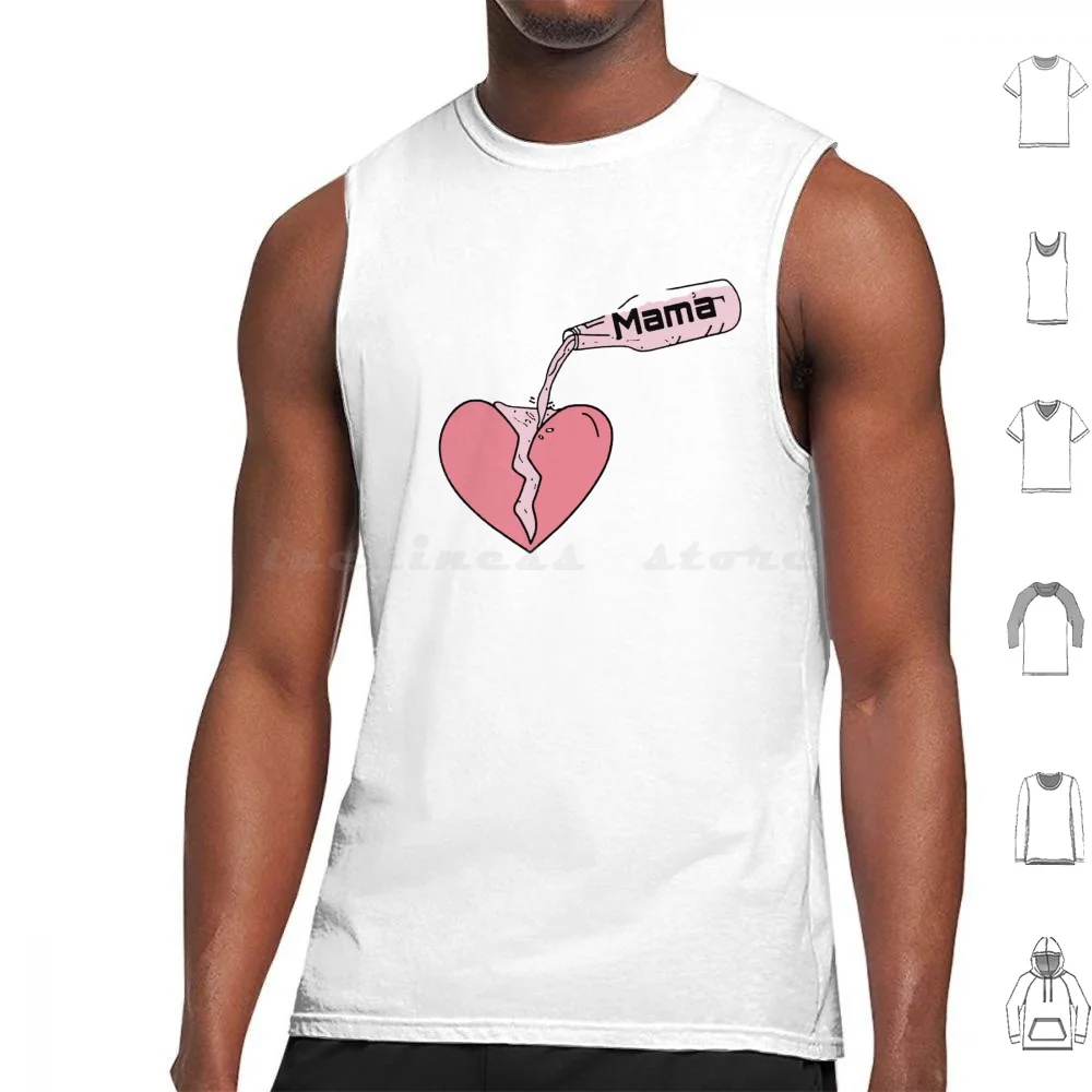 Mama wie Medizin heilt unsere Herzen Tanktops Weste ärmellose Schritt Mutter Schritt Mutter, wie ich Ihre Mutter gelb getroffen habe