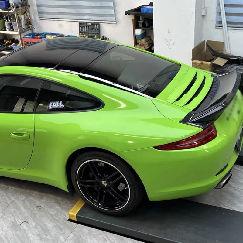 Suitable for the Porsche 911 991.1: carbon fibre rear wing spoiler and winglet – automotive accessories and exterior trim