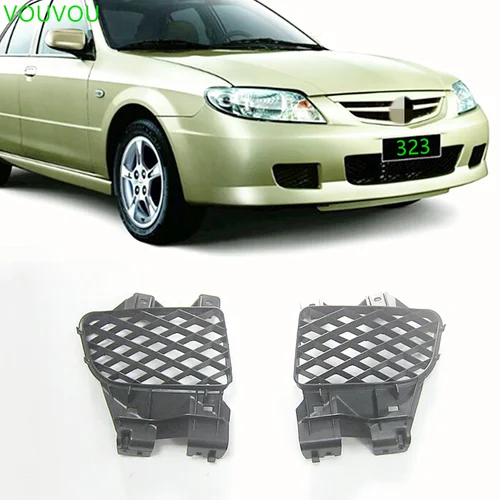 Cubierta de luz antiniebla para coche Mazda, rejilla de ventilación de parachoques delantero, familiar, Lantis, protege, BJ, B30D-50-C11, B30D-50-C21, 323