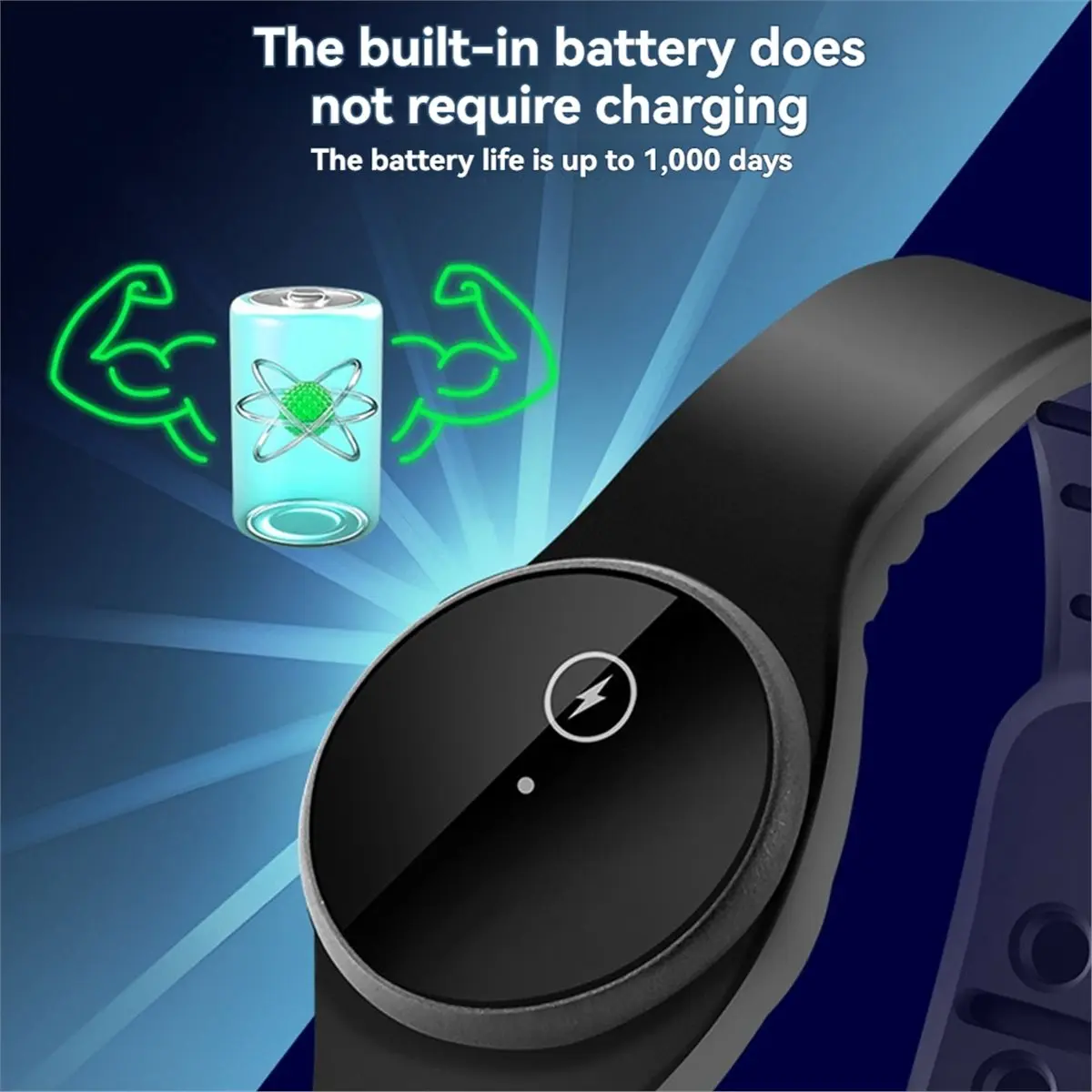 A86G NEW Anti Static Bracelets Smart AI MCU Wrist Strap Static Buckle Winter Static Eliminator Wristband Cream White