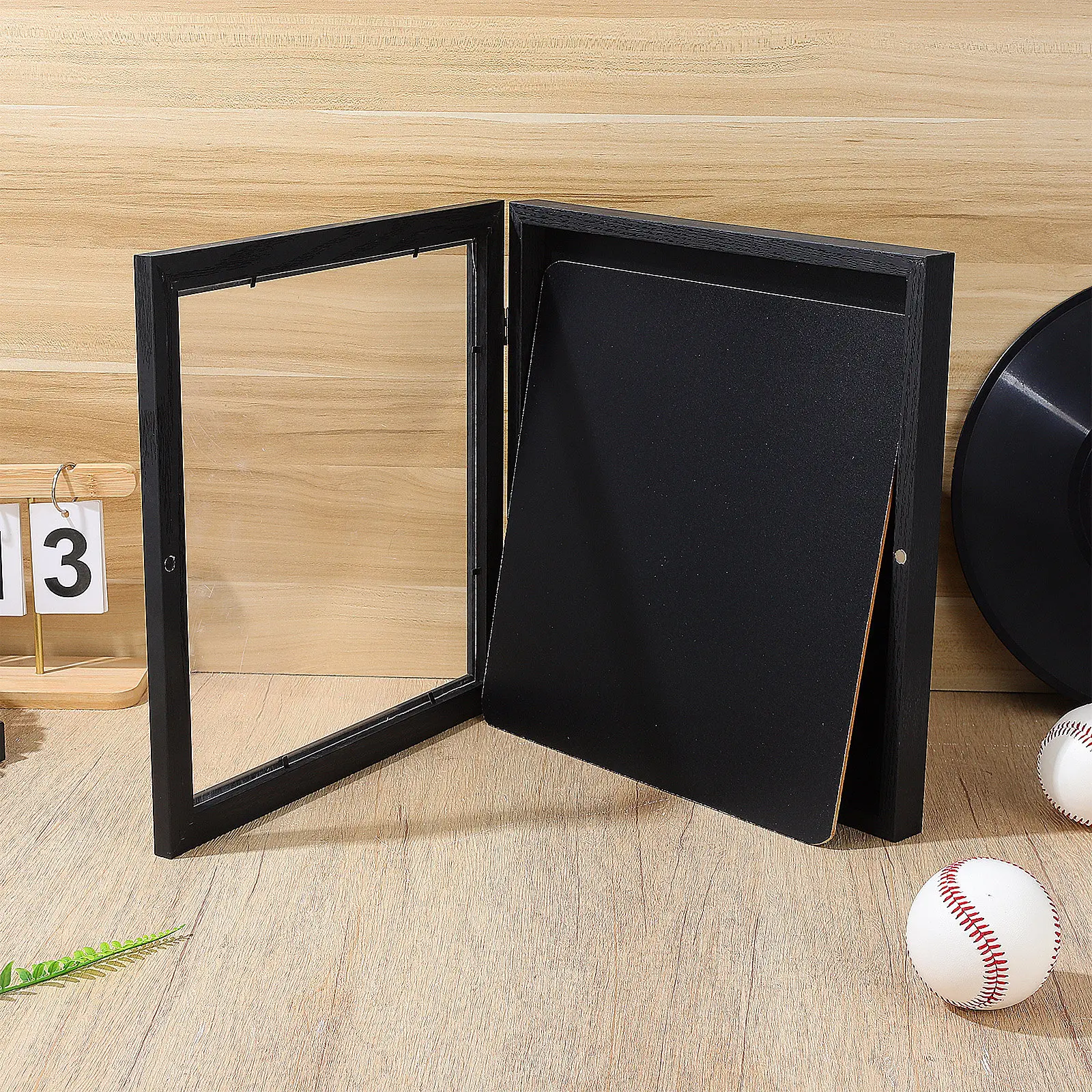 Football Shirt Frame Premium Wood Display Clear Cover Soccer Basketball Baseball Shirts Sports Shadow