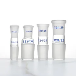 Adattatore ingrandimento vetro da 14/19/23/24/26/29 a 19/26/24/29/32/34/35/40/38//50/42Lab vetreria chimica