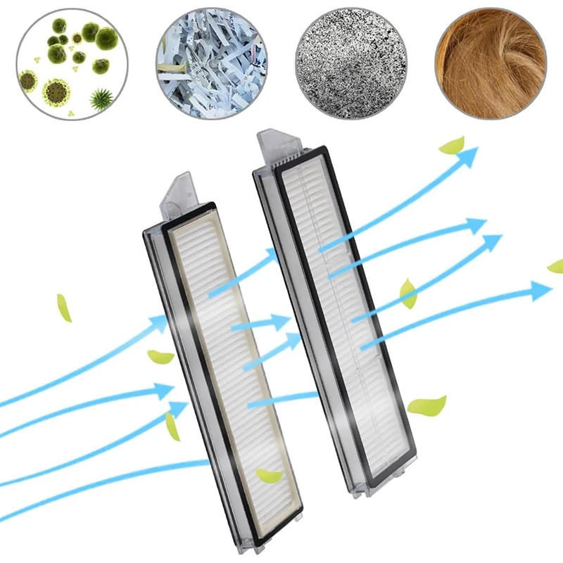 A44F-24PCS Accessories Kit For Roborock S8 Max/Maxv Ultra Robot Vacuum Main Side Brushes Filters Mops Dust Bags Edge Mop