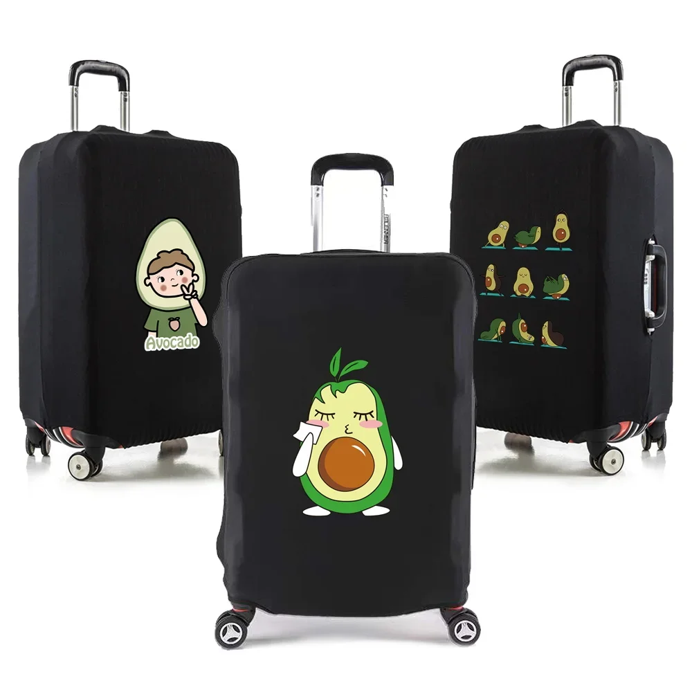 Avocado Print Elasticity Travel Luggage Cover for 18-32 Inch Traveling Essentials Accessories Trolley Protective Suitcase Case