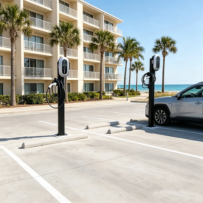 Level 3 DC Fast EV Charger 85kW Wall Mount CCS1 OCPP 2.0.1 Small Business EV Charging Equipment