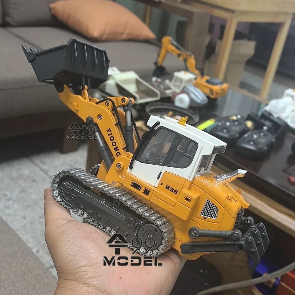 636 RC Loader 1/50 Mini รีโมทคอนโทรล Loader จําลองไฟฟ้ารุ่นวิศวกรรมเดสก์ท็อปรีโมทคอนโทรลรถของเล่นของขวัญ