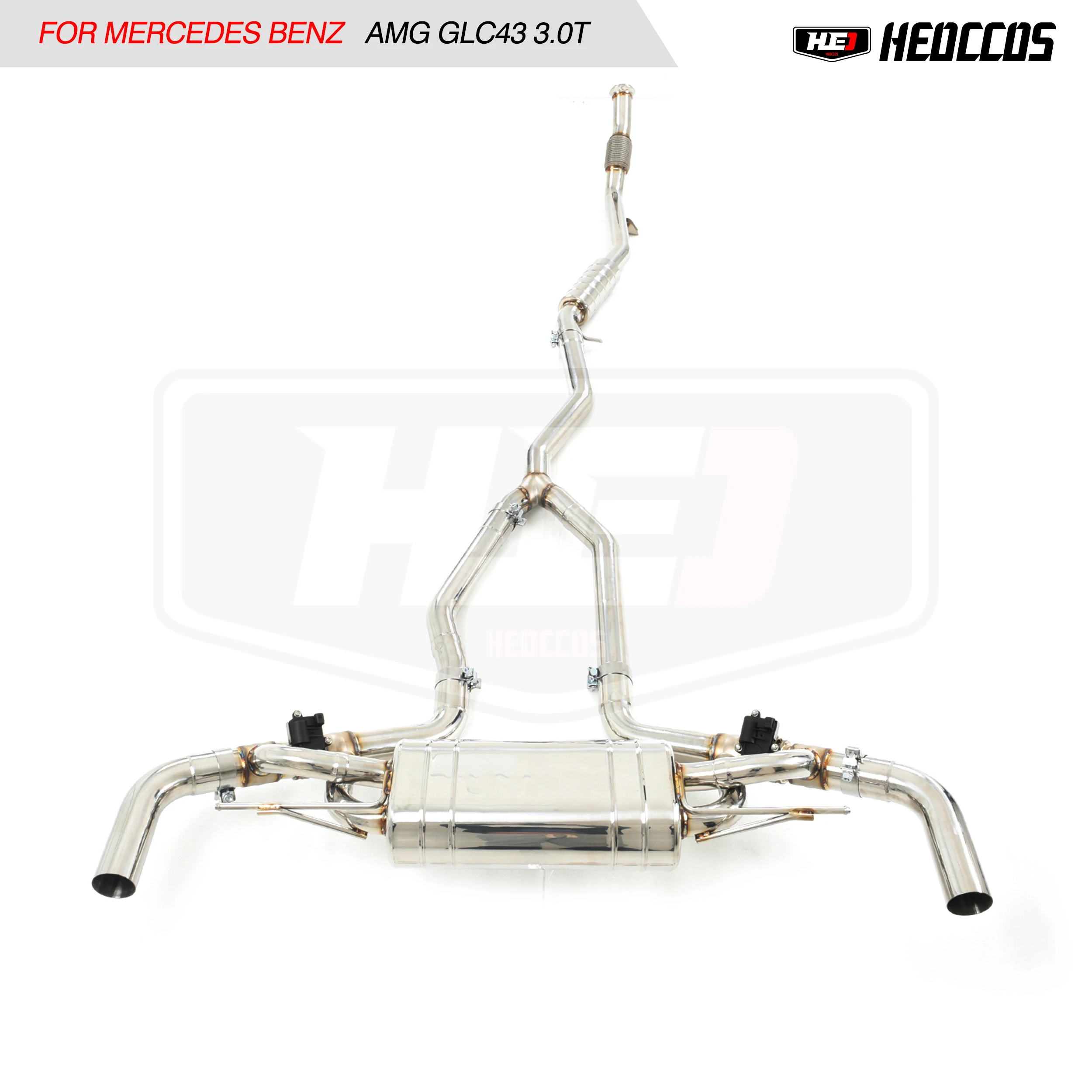 

HEO Stainless steel valve exhaust performance upgrade For Mercedes BENZ GLC43 exhaust pipe