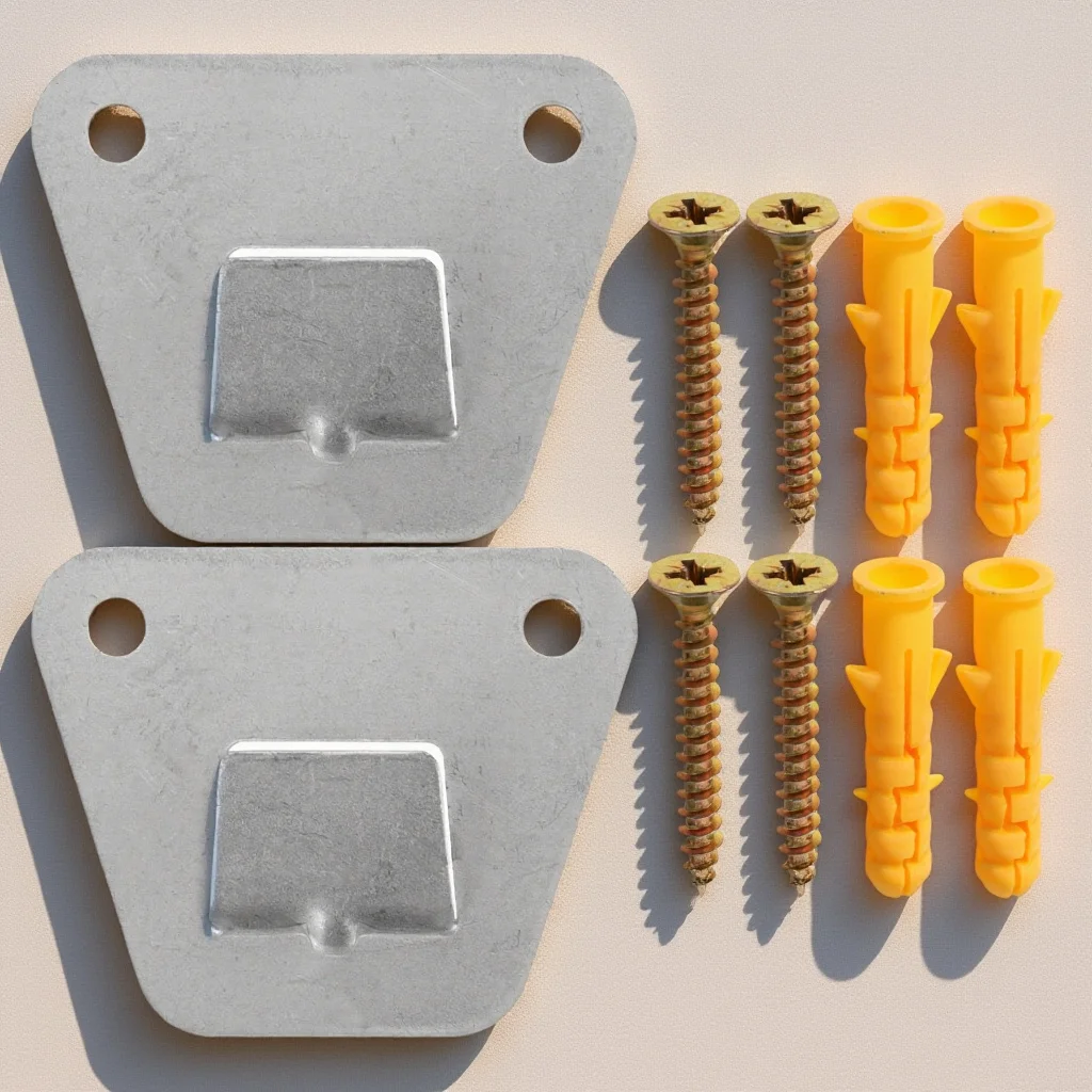 

1Set Wall Mount Fan Bracket Steel Flat Bracket Strong Compression Resistant Replacement Mount for Electric Wall Fans