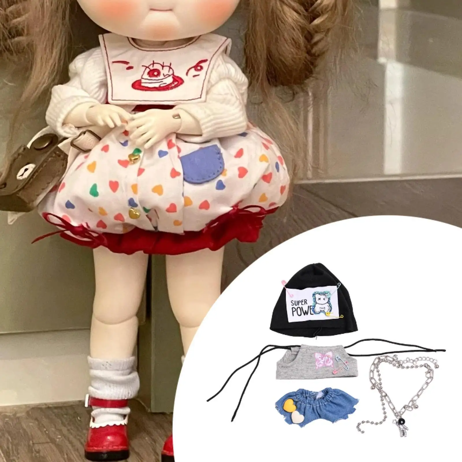 6 inch Doll Clothes Suit Costumes for Kids Birthday Gift Make Your Own Dolls