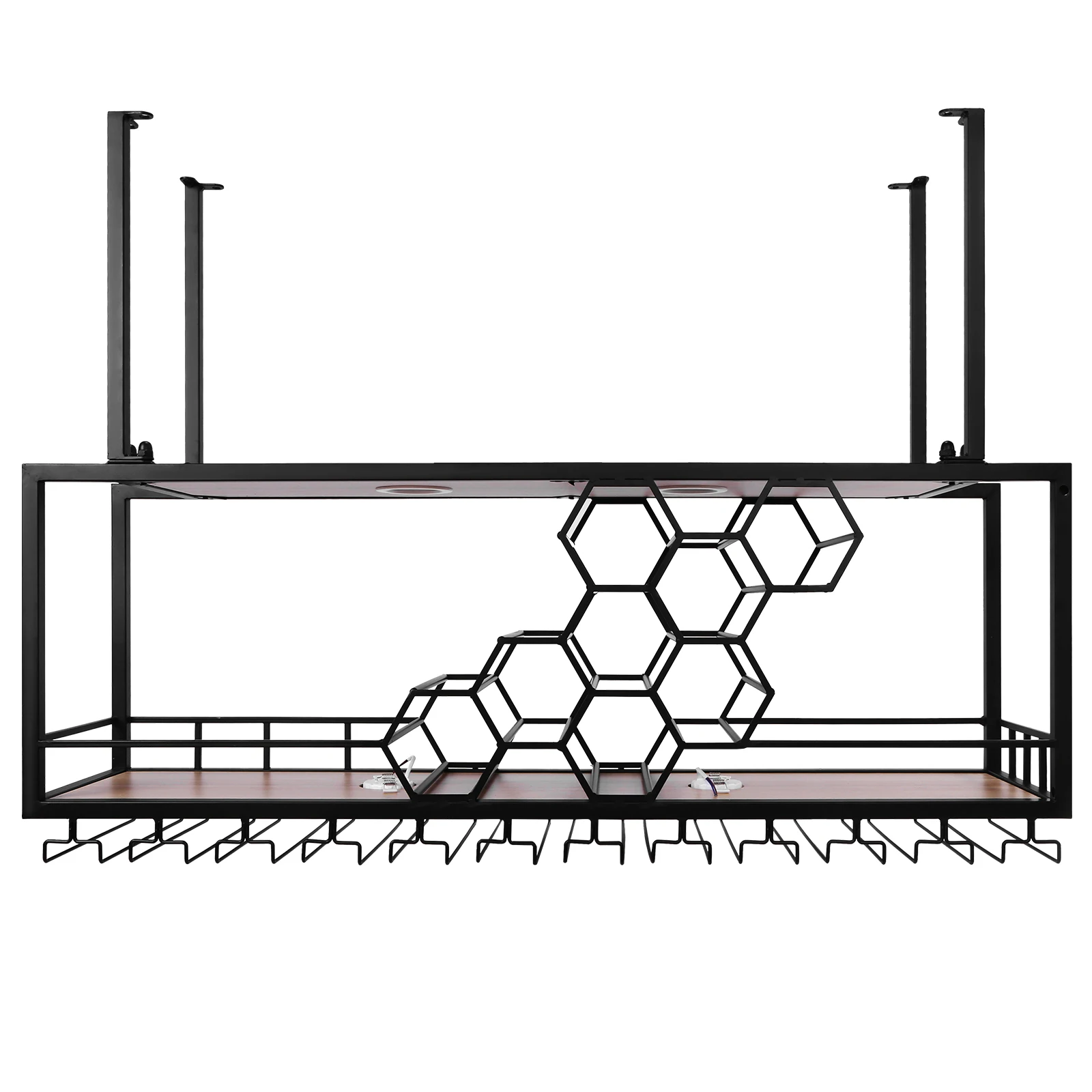 

Плавающий настенный кронштейн для вина, настенный шкаф для хранения вина, большой вместительный органайзер для алкоголя для домашнего бара, столовой, декоративный