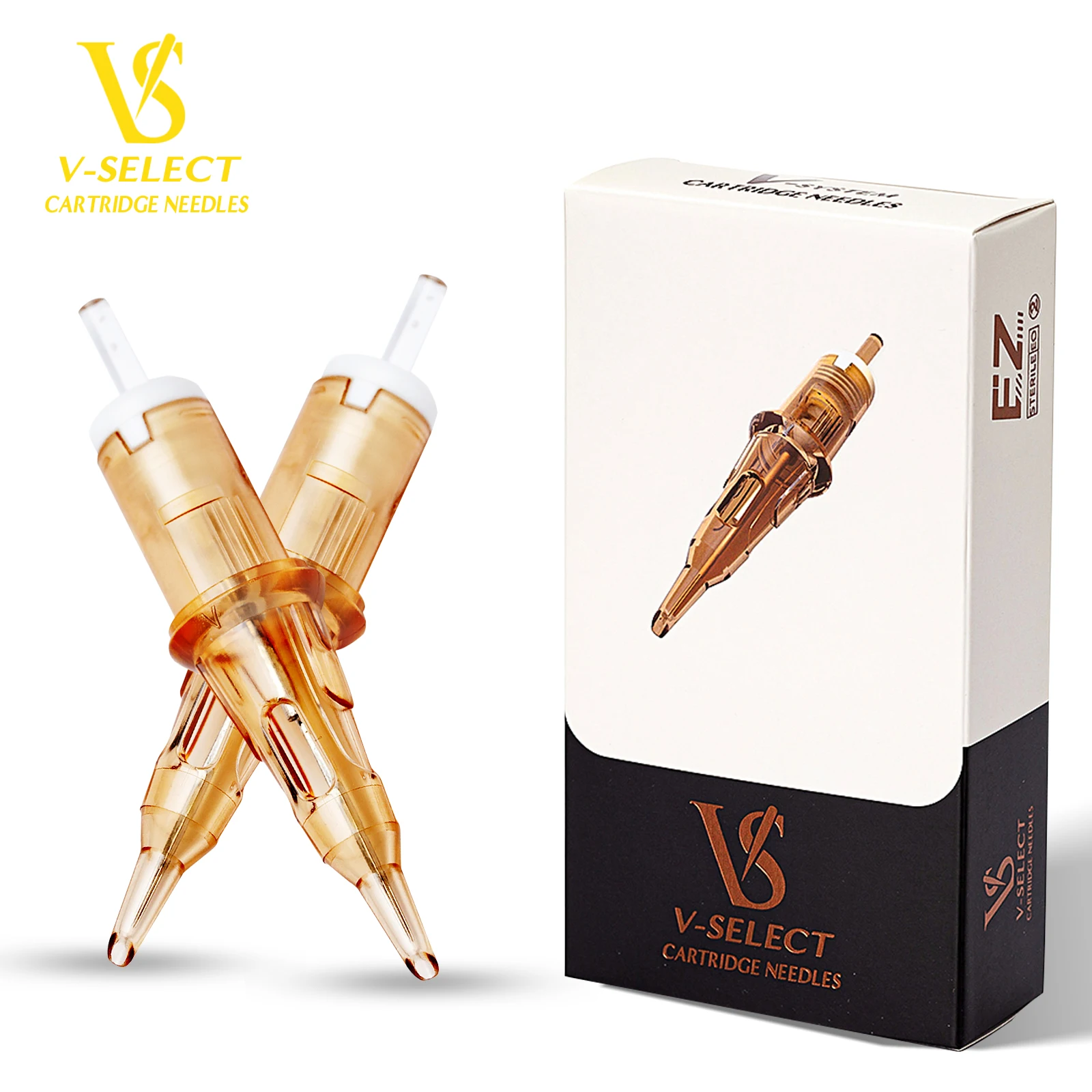 EZ V-Select Tattoo Cartridge Needles #12 0.35mm Round Liner Tattoo Needles for Cartridge Tattoo Machine Grips  20pcs/box