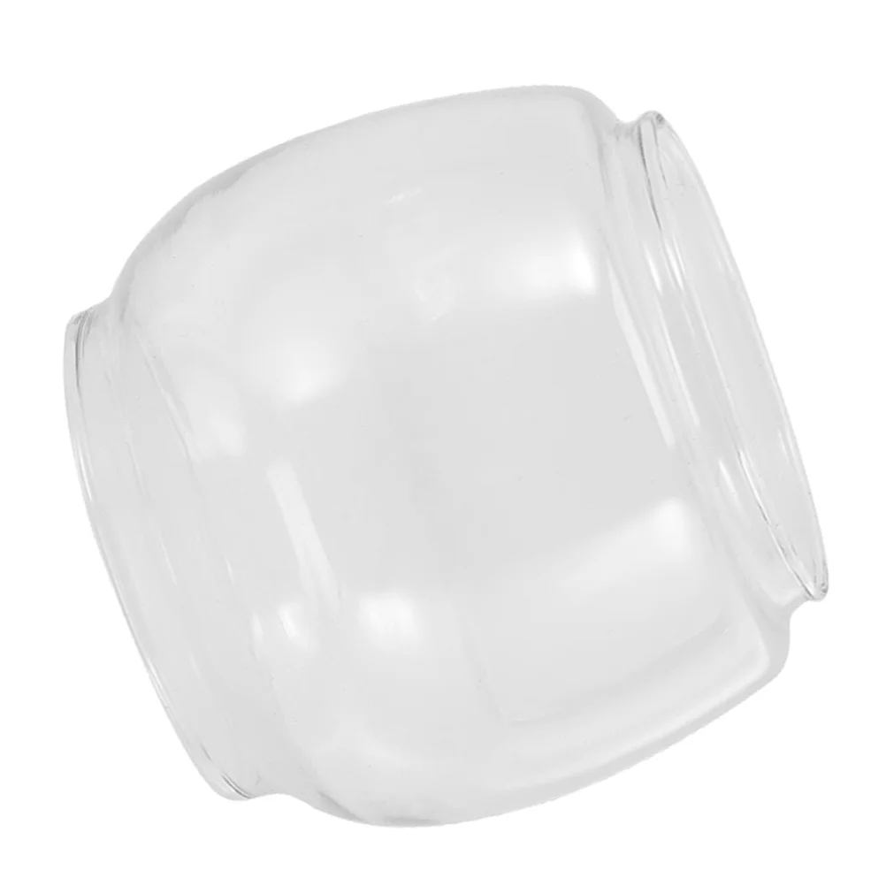 

Transparent Clear Glass Oil Lamp Shade Vintage Chimney Replacement Cover Easy Install for Old Fashioned Lamps