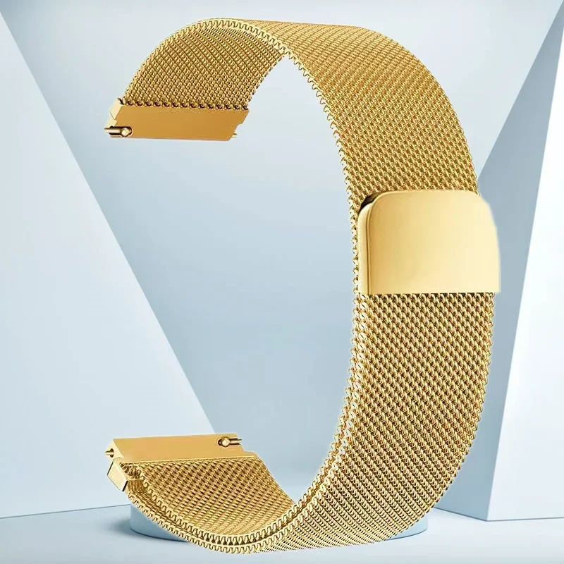 20mm 22mm Megnetische Schleife Strap Für Samsung Galaxy Uhr 3 4 5 40 44mm Band Aktive 1/2 42/46mm Getriebe S3 für Bip GTR Für Huawei GT 2