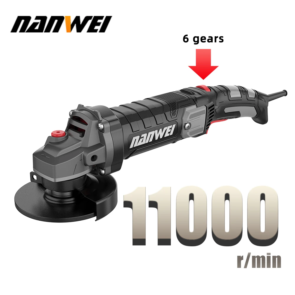 Imagem -02 - Nanwei Rope Angle Grinder Cord Multi Funcional Máquina Lisa Moedor de Mão Máquina de Polimento Máquina de Corte Mão Pequena do Agregado Familiar