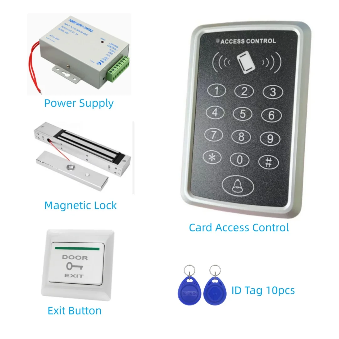 RFID Access Control Keypad 125KHz EM Card Reader for Door Lock Opener Keyboard System for Access Control