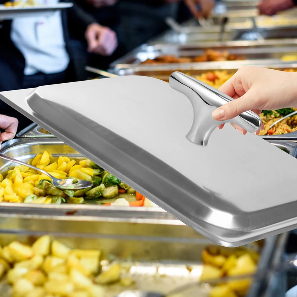 

2Pcs Stainless Steel Buffet Server Handle Oven Door Replacement Brushed Silver Cabinet Knobs for Breakfast Food Warmer Buffet