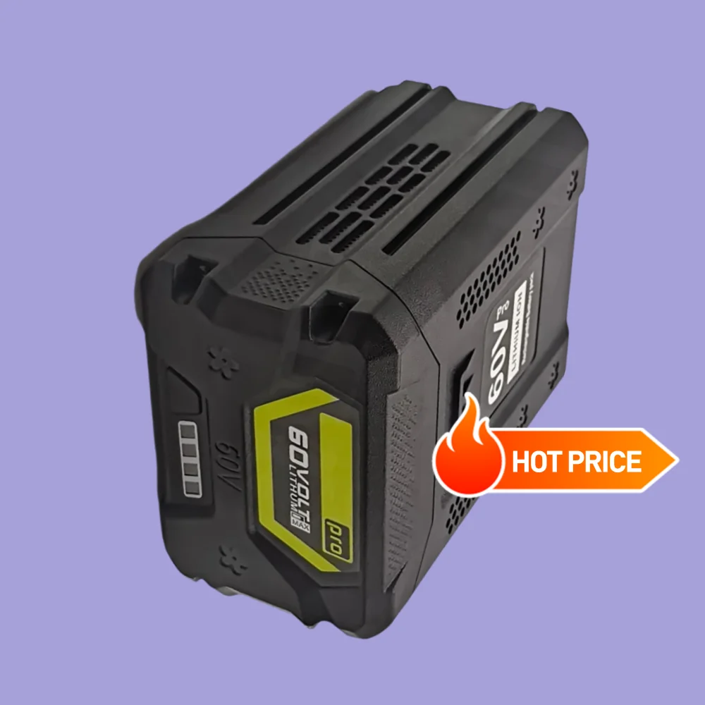 

60V Rechargeable Battery 10Ah Lithium-ion 60V pro Lawn Mower Trimmers Edgers Chainsaws Pole Saws Blower