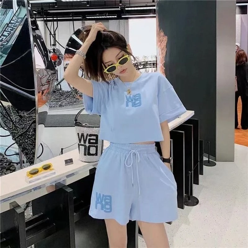 New Cartoon Cotton Athletic Wear for Women Fashion Home Clothing Homewear Short Pants Short Sleeved Set Summer Sleepwear