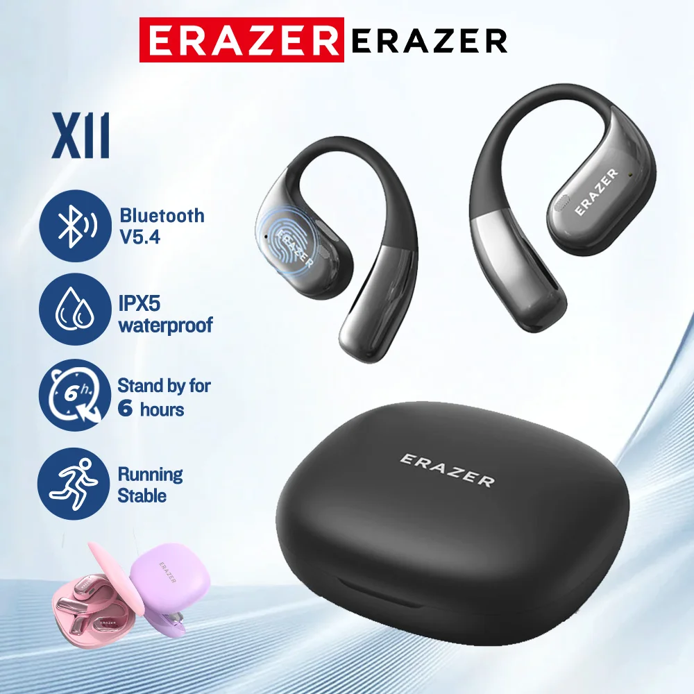 Erazer X11 Bluetooth-oortelefoon OWS Open Sport Draadloze hoofdtelefoon Waterdicht 6,5H HiFi Muziek Stere Lange levensduur