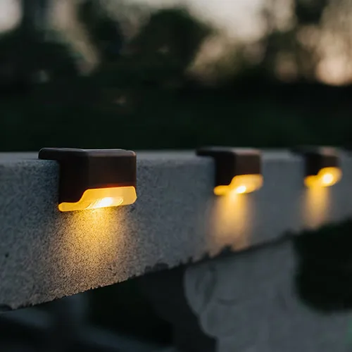 Beadsnice Solar podświetlenie schodka korytarz korytarz podświetlenie schodka balustrada światło oświetlenie ogrodzeniowe dekoracja obejścia Led lampka dyżurna