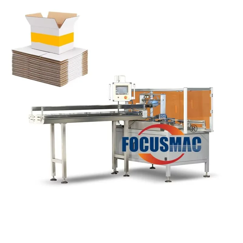 Customized High Speed Full Auto Box Opening Machine Carton Erector Case Former for Beverage Paper Box Packing Line Focuspack
