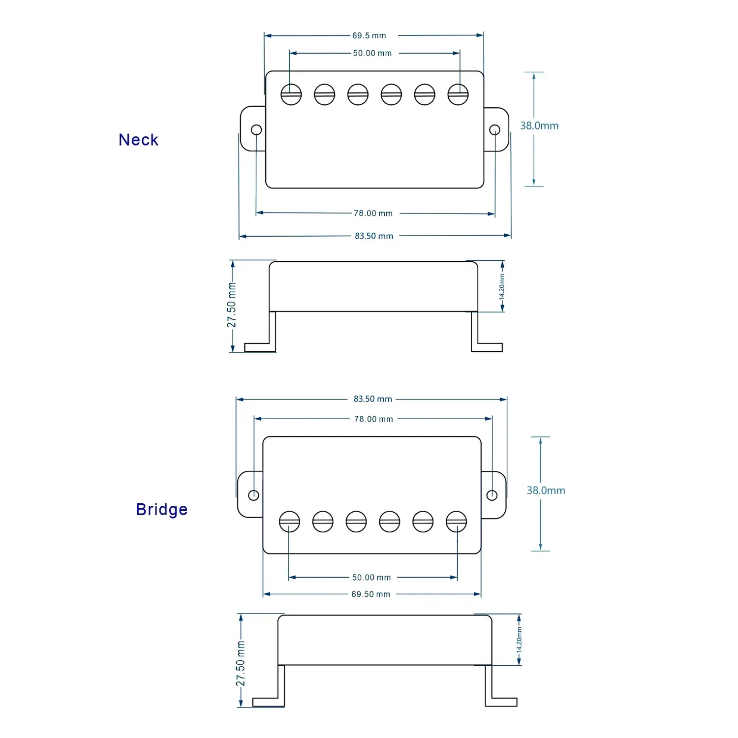 Alnico 2 Classic 57+ Guitar Humbucker Pickup Bridge&Neck Set Chrome with Wiring Harness (2V1T/2V2T) for LP Guitars Parts