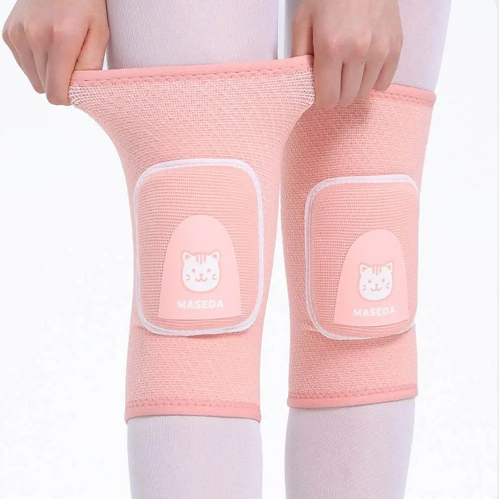 1Pair Knees Protective Sports Knee Pads Anti Collision Elastic Children Knee Brace Thickened Breathable