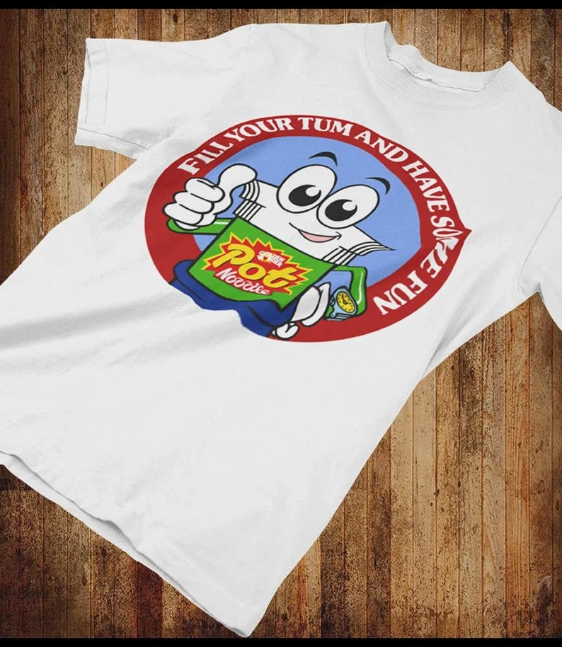Fill Your Tum and Have Some Fun T-Shirt – Retro Snack Nostalgia Tee Streetwear Men Clothing
